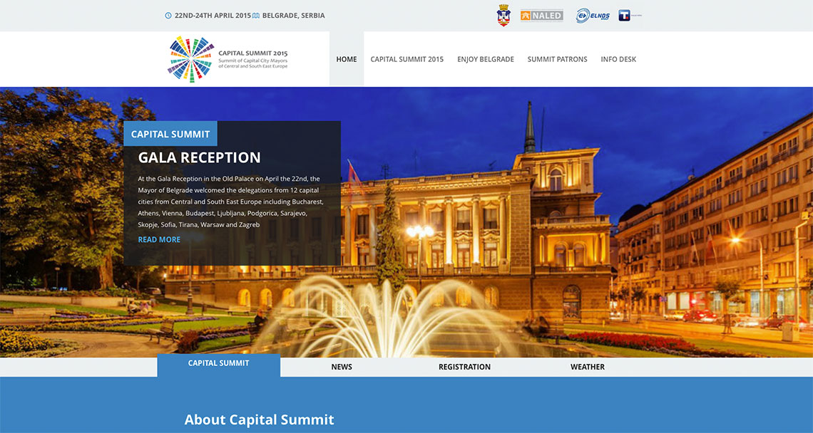 Zea Stim R&D - Izrada web sajta - Capital Summit 2015