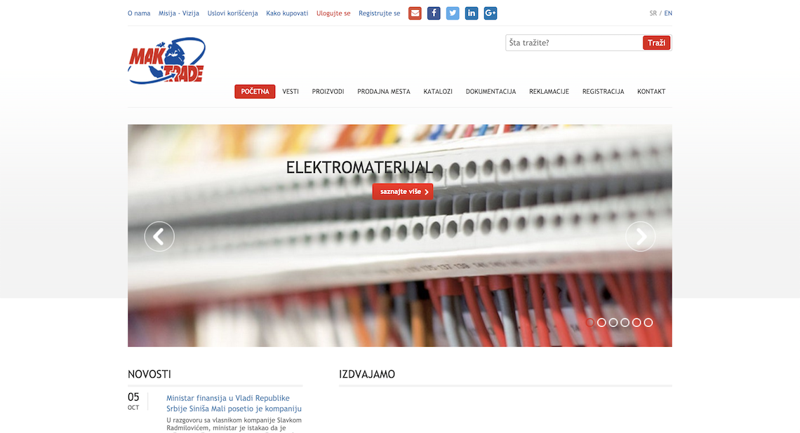 Zea Stim R&D - Izrada web sajta - MakTrade