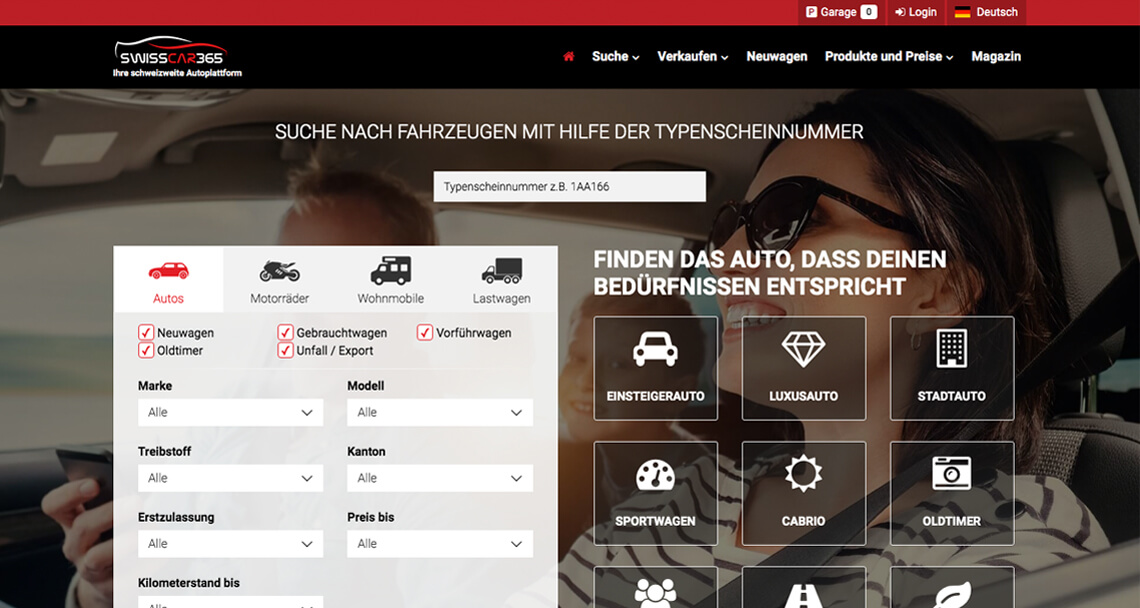 Zea Stim R&D - Izrada web sajta - Swiss car 365